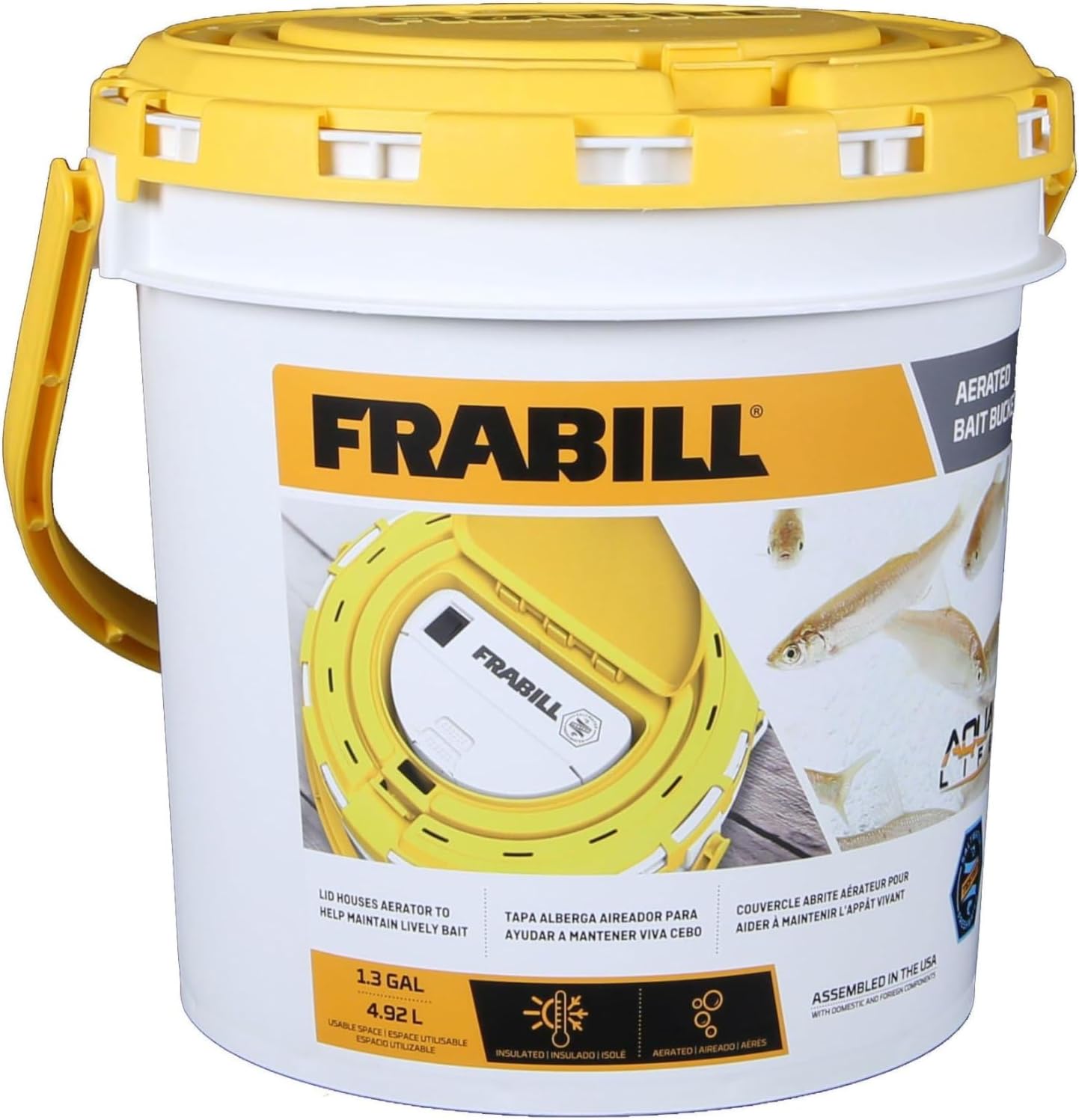 Insulated Bait Bucket with Aerator